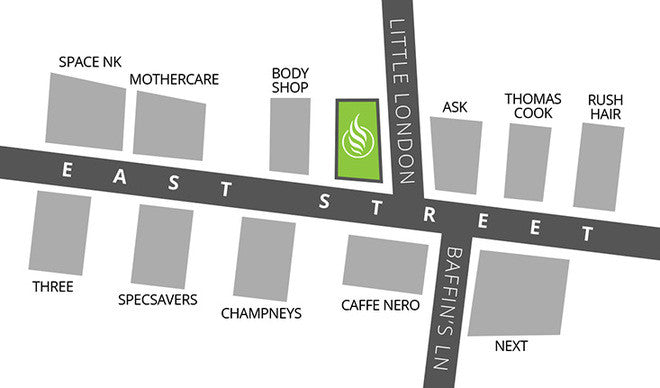 Chichester Just Vape Wholesale Map