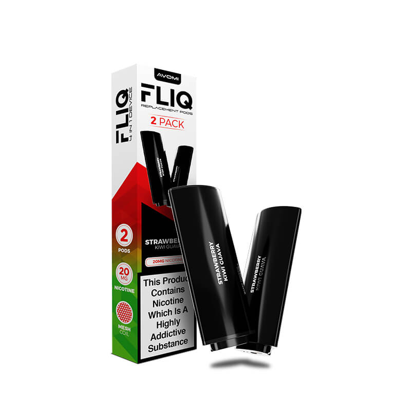 Avomi FLIQ Prefilled Vape Pods - Strawberry Kiwi Guava