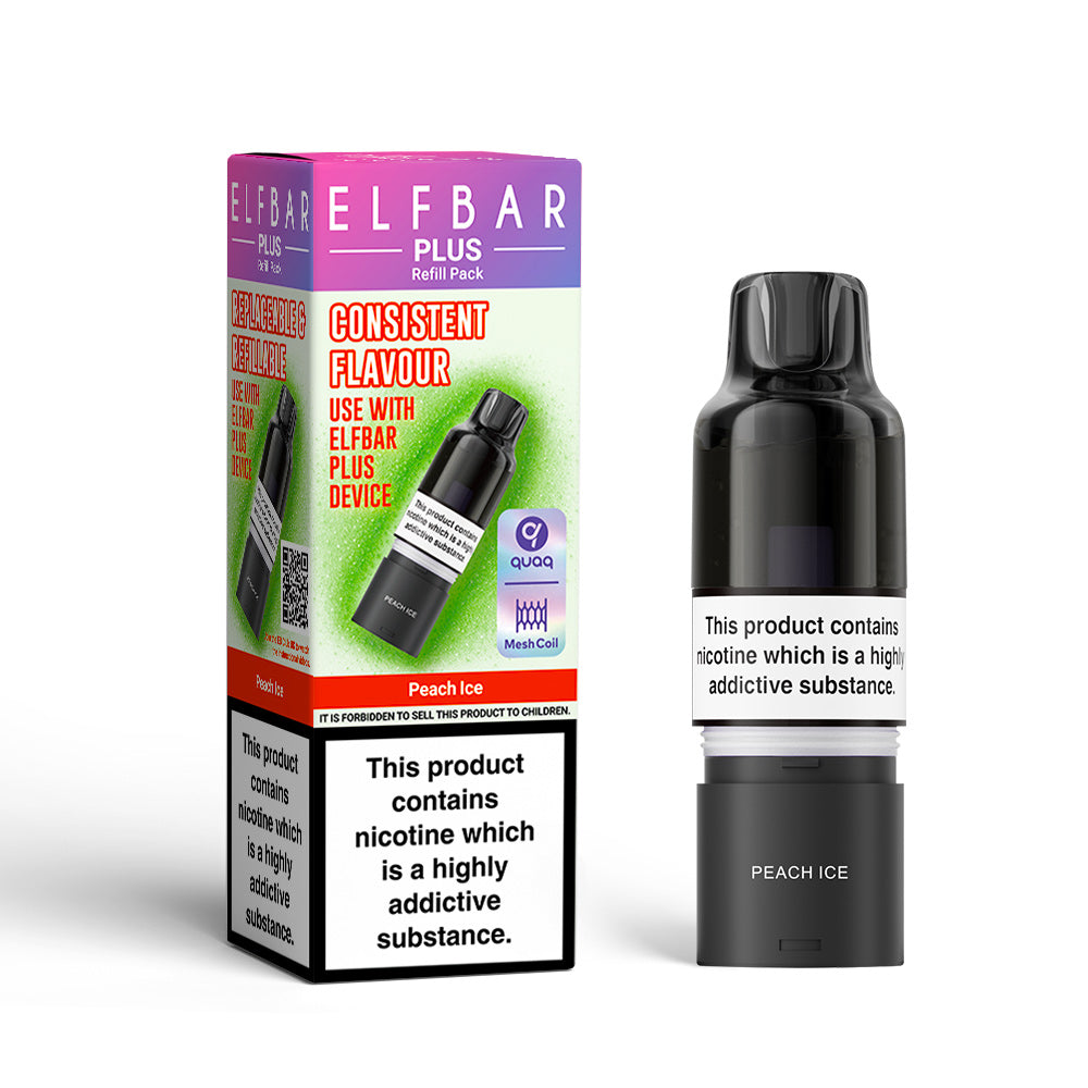 Elf Bar Plus12 Peach Ice Prefilled Pod + Refill