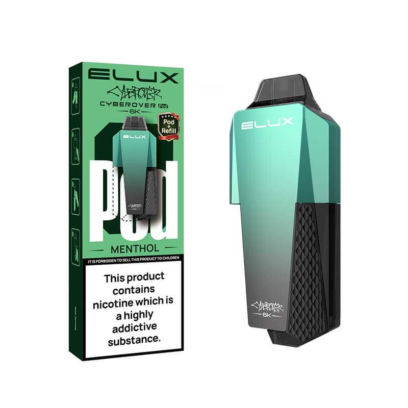 Elux Cyberover 6K Menthol Prefilled Vape Pods + Refill