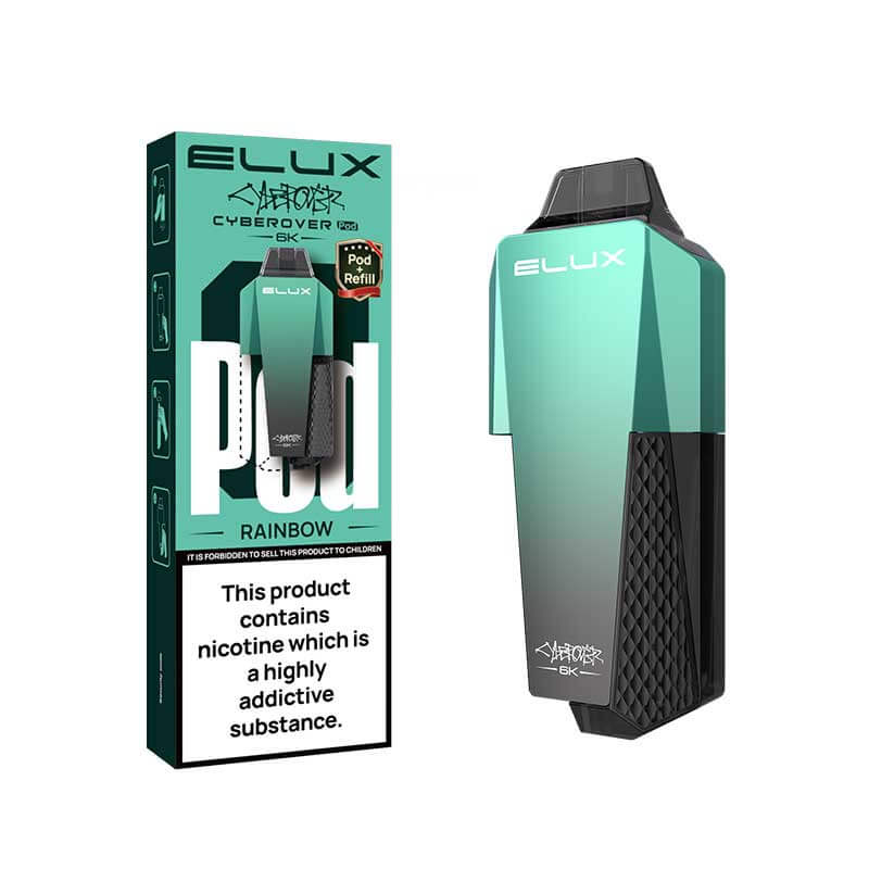 Elux Cyberover 6K Rainbow Prefilled Vape Pods + Refill