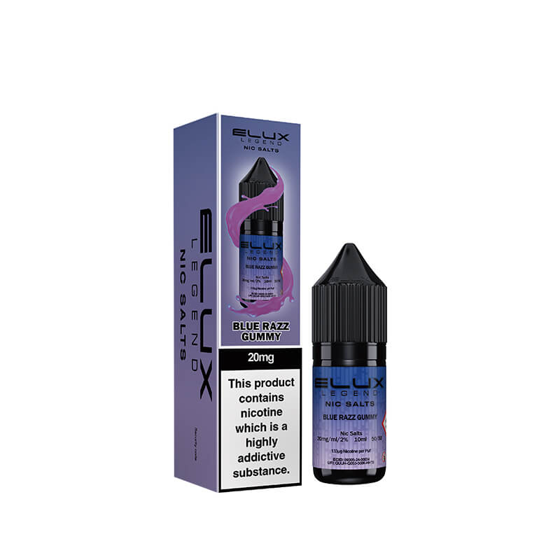 Elux Legend Blue Razz Gummy Nic Salt E-Liquid 10ml