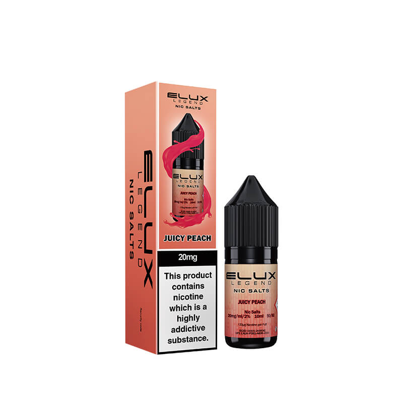 Elux Legend Juicy Peach Nic Salt E-Liquid 10ml