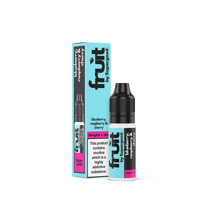 Fruit by Supergood Blueberry Raspberry & Cherry 10ml Nic Salts E-Liquid