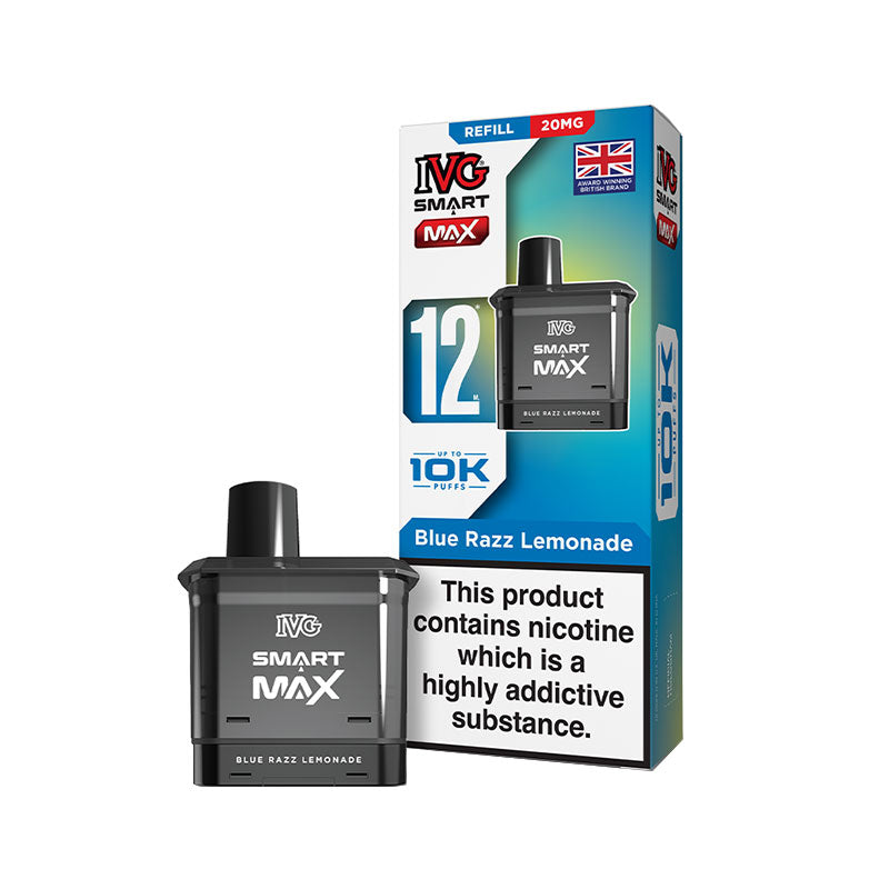 IVG Smart Max Blue Razz Lemonade Prefilled Vape Pod + Refill