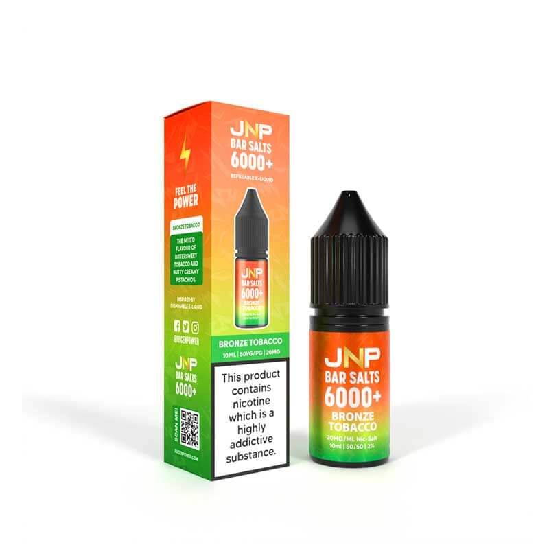Juice N Power Bar Salts 6000+ Bronze Tobacco 10ml E-Liquid