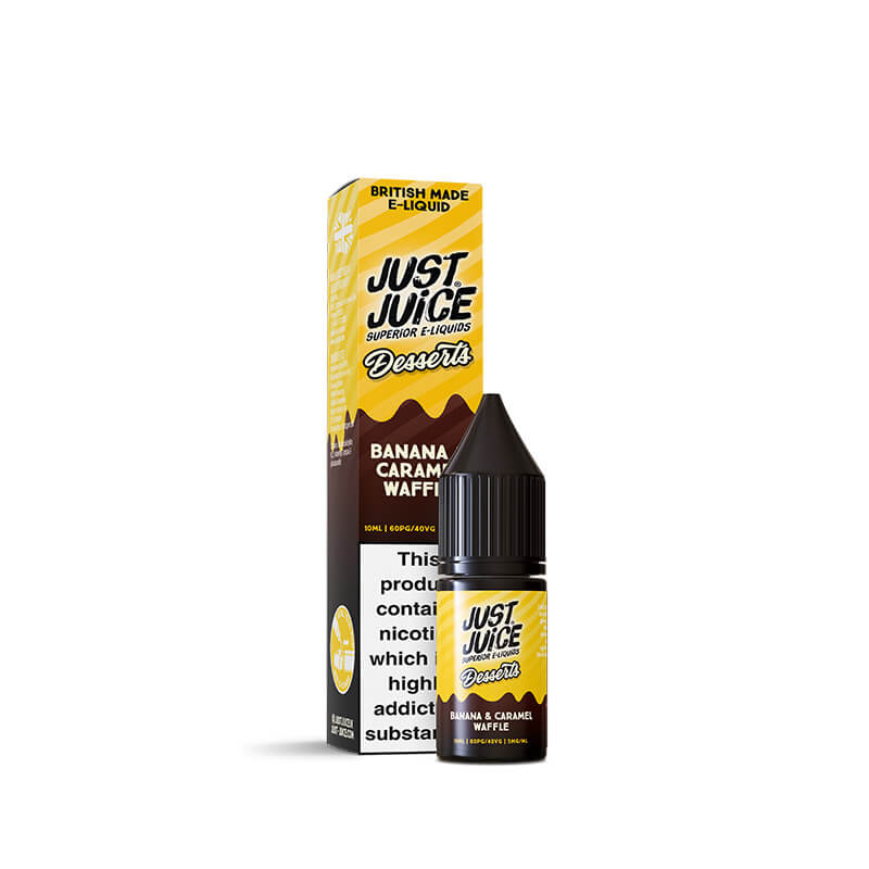 Just Juice Desserts Banana & Caramel Waffle 10ml Nic Salt E-Liquid