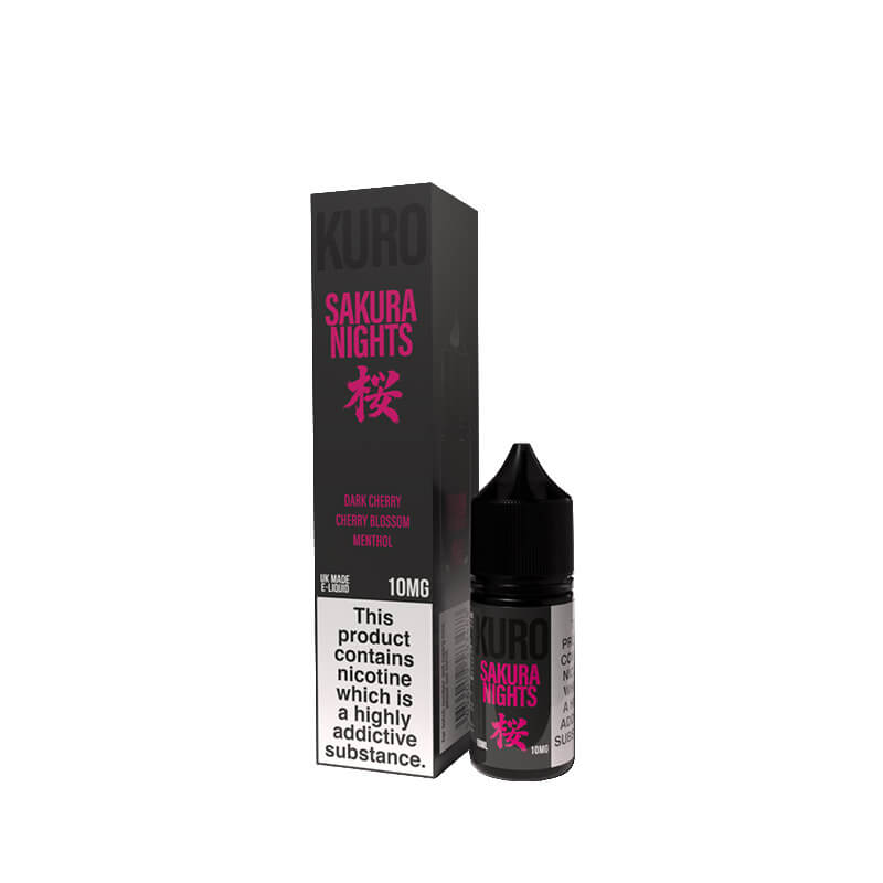 Kuro Sakura Nights Nic Salts 10ml E-Liquid By Riot