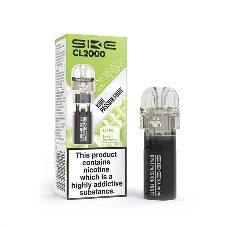 SKE CL2000 Kiwi Passion Fruit Prefilled Pod + Refill - 20mg