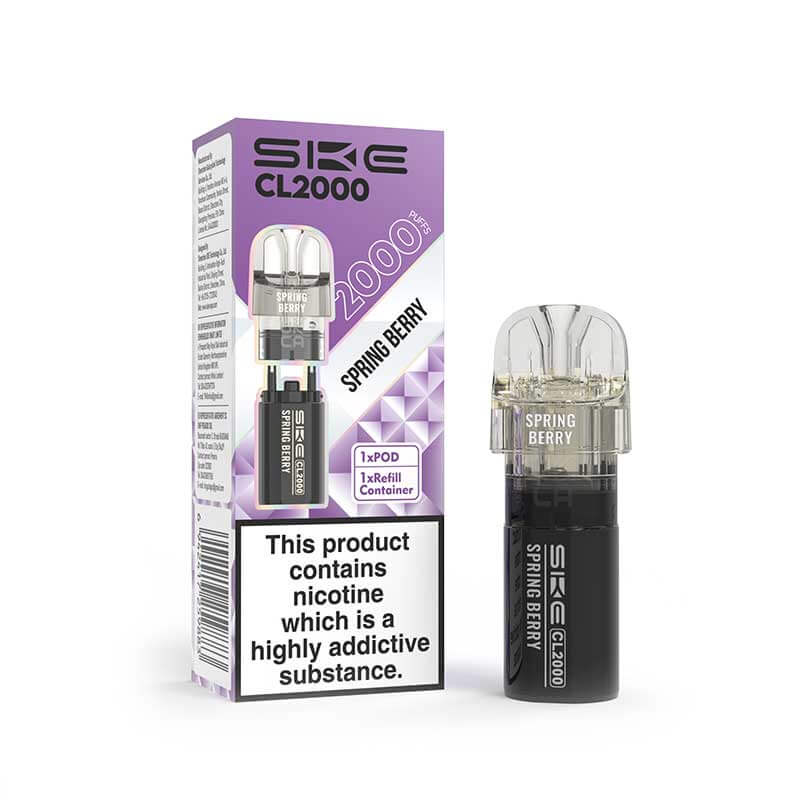 SKE CL2000 Spring Berry Prefilled Pod + Refill - 20mg