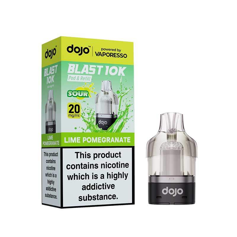 Vaporesso DOJO Blast Pod & Refill For 10K or 30K Device - Lime Pomegranate