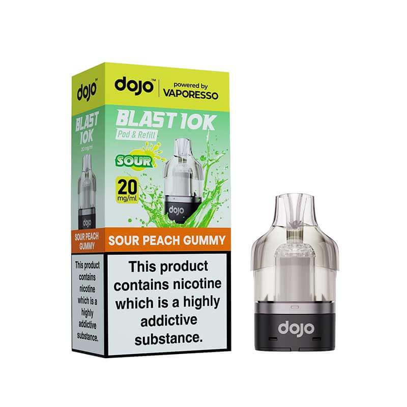 Vaporesso DOJO Blast Pod & Refill For 10K or 30K Device - Sour Peach Gummy
