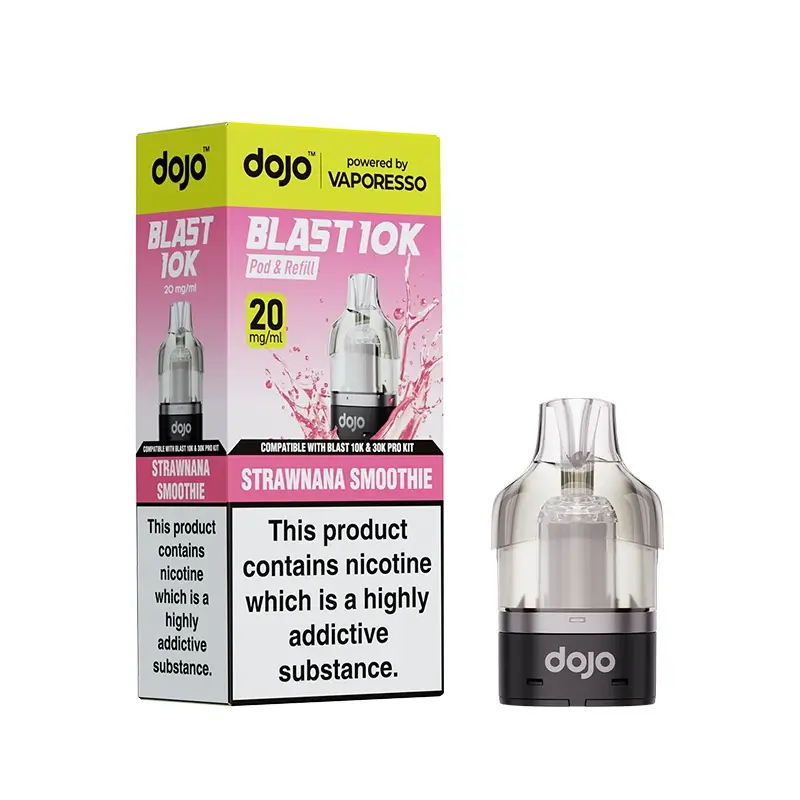 Vaporesso DOJO Blast Pod & Refill For 10K or 30K Device - Strawnana Smoothie